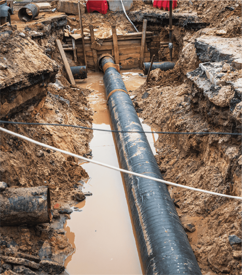 Drainage, Sewerage, Water 
Recticulation and Roadworks